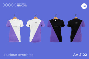AA 2101 - Womens blank t-shirt set, a Shirt Mockup by Clothing Templates