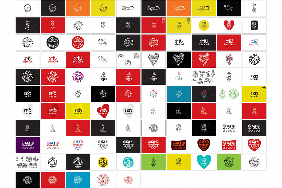 Me Graphics Series Vector Bundle, an Illustration by VecRas