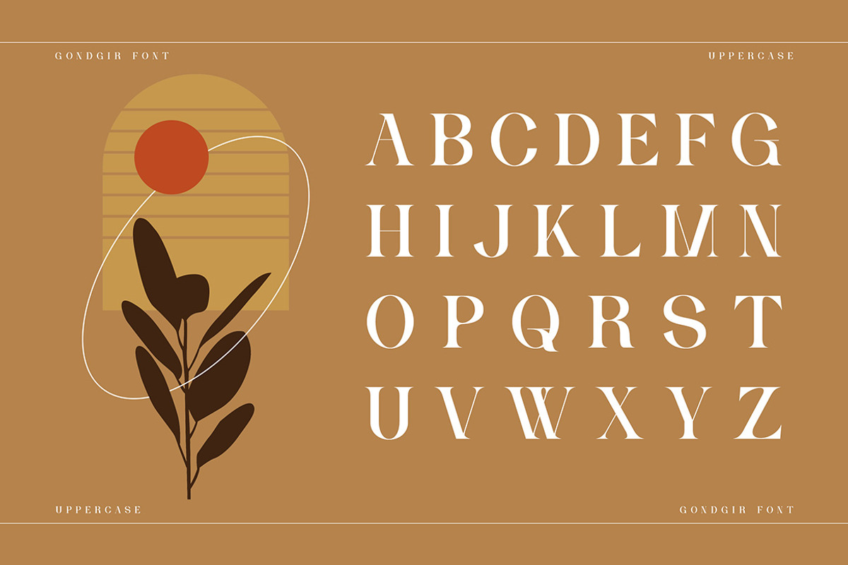 Gondgir - Elegant Serif Font, a Serif Font by Cruzine (Photo 3 of 8)
