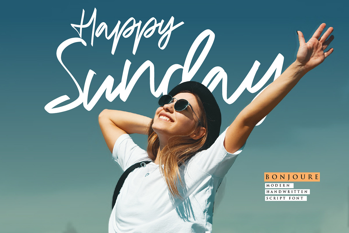 Bonjoure - Handwritten Script fonts*, a Script Font by Nahar_std (Photo 5 of 12)