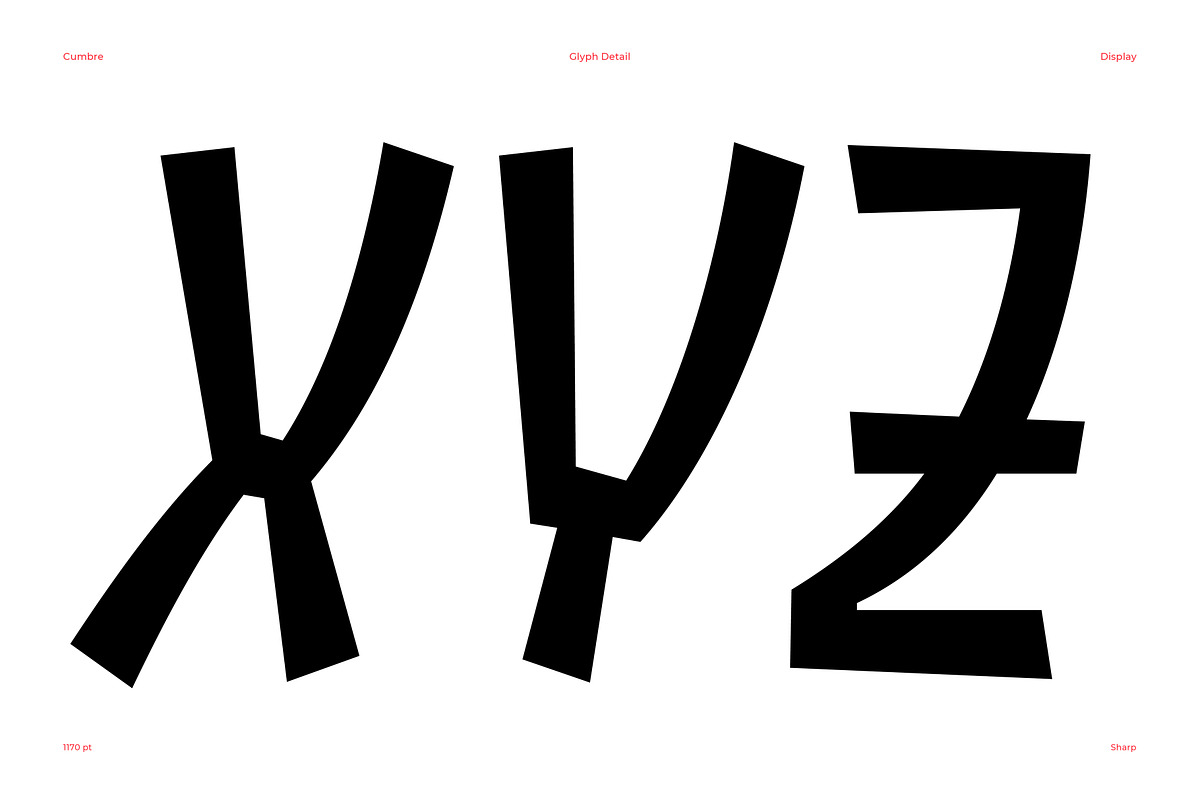 Cumbre | Slanted Wavy Display Font, a Sans Serif Font by Antipixel Type Studio (Photo 10 of 16)