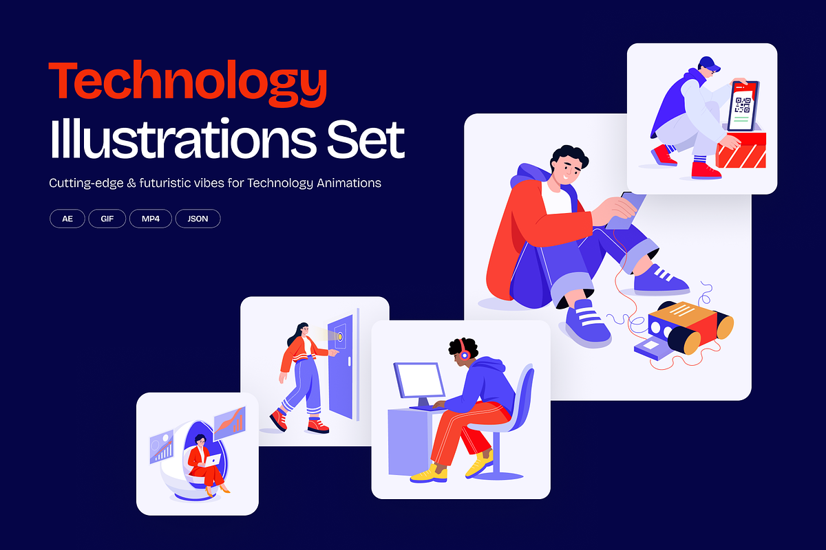 Animated Technology Illustration Art, a Technology Illustration by Creative Stall (Photo 1 of 5)