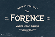 Forence || Vontage Display Font, a Serif Font by Idea Studio (Thumbnail 1 of 10)