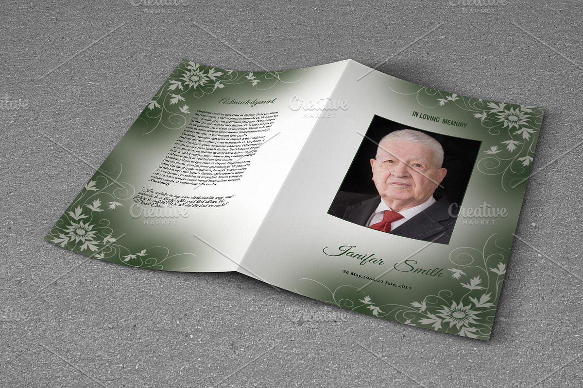 Funeral Program Template-T607, a Brochure Template by Template Shop (Photo 1 of 4)
