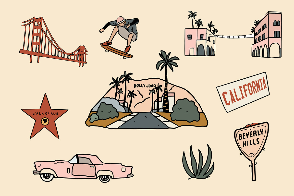 California Graphic Bundle, a Person Illustration by Lisa Mill (Photo 4 of 10)