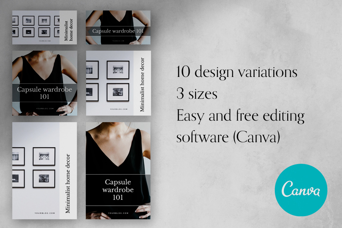 CANVA Minimal Social Media Pack, a Social Media Template by Eternel Design Studio (Photo 2 of 5)