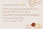 Palm Sugar Font + Doodles, a Script Font by etigletters (Thumbnail 5 of 9)