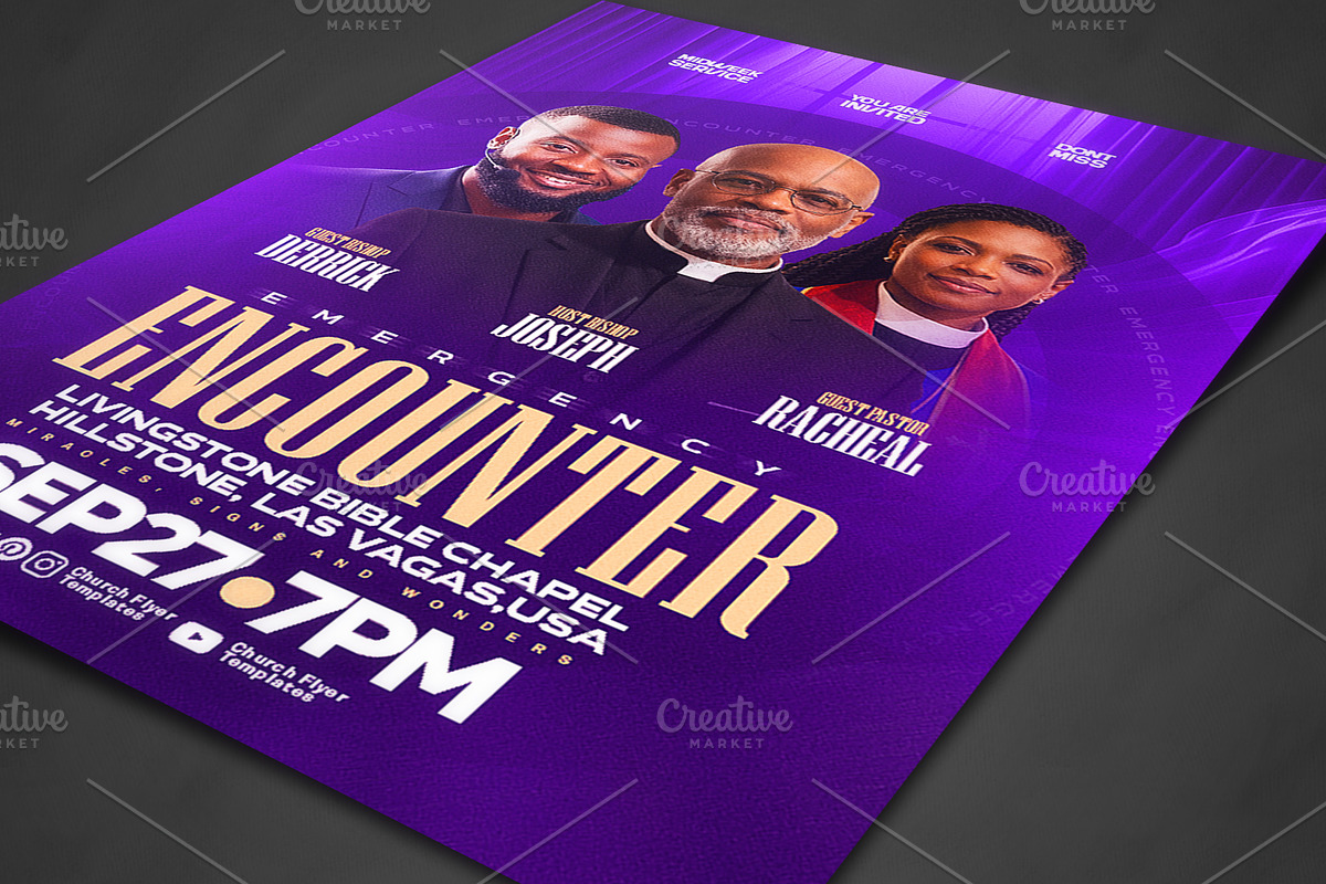 Church Flyer Design Psd, a Social Media Template by church flyer templates (Photo 4 of 4)