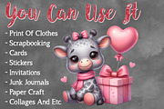 Valentine Cute Giraffe Clipart, a Seasonal Illustration by Craft Nest (Thumbnail 5 of 5)
