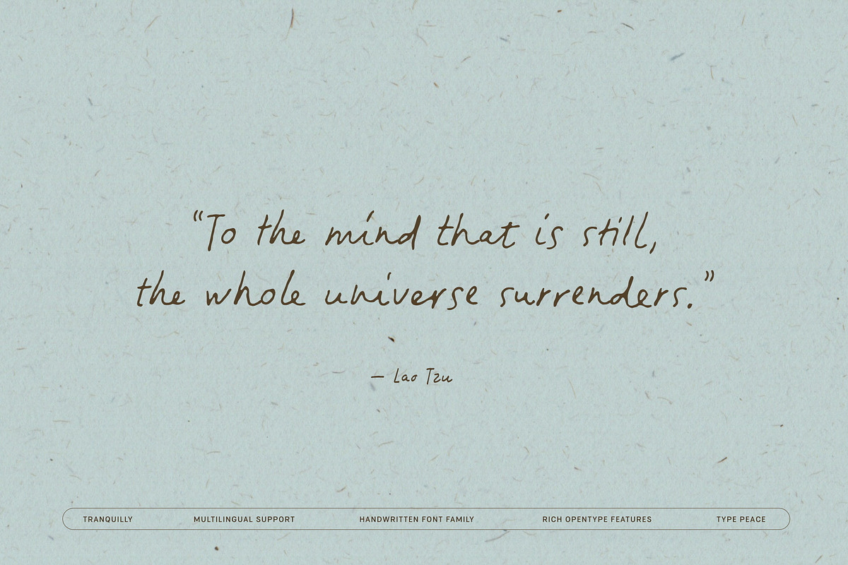 Tranquilly | Handwritten Font, a Handwritten Font by type peace (Photo 16 of 19)