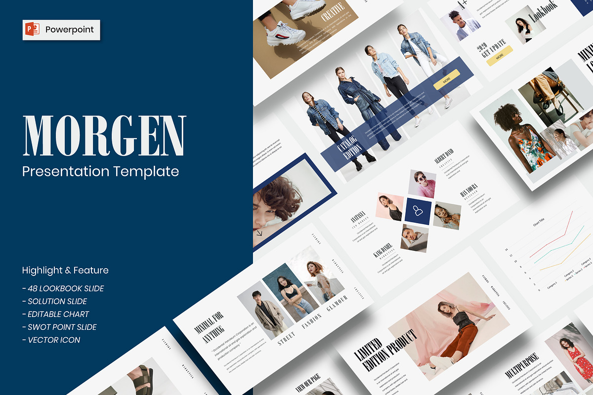 Morgen Lookbook Powerpoint, a Presentation Template by Visualin.std (Photo 1 of 8)