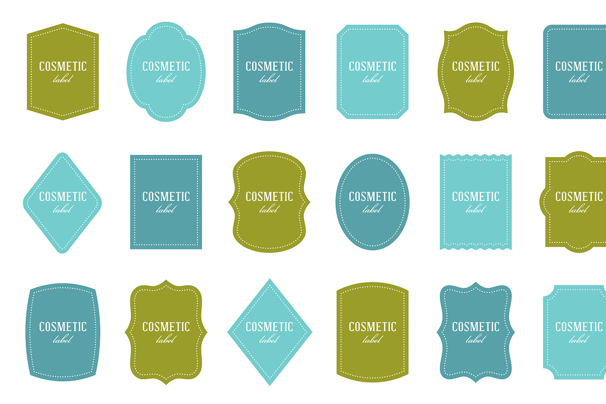 Labels: 18 shapes, different colors, an Object Graphic by moibalkon (Photo 1 of 19)