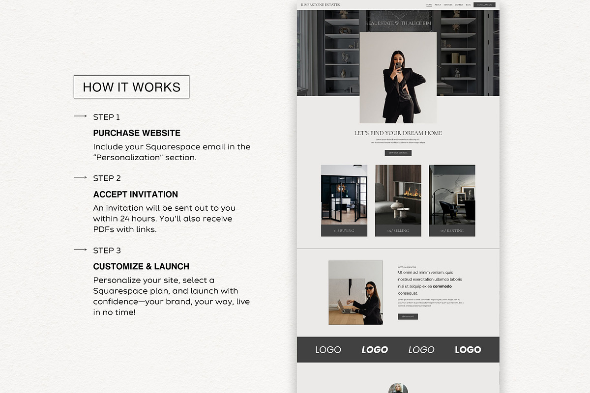 Squarespace 7.1 Template: Riverstone, a Squarespace Template by Deb Creative Studio (Photo 7 of 9)