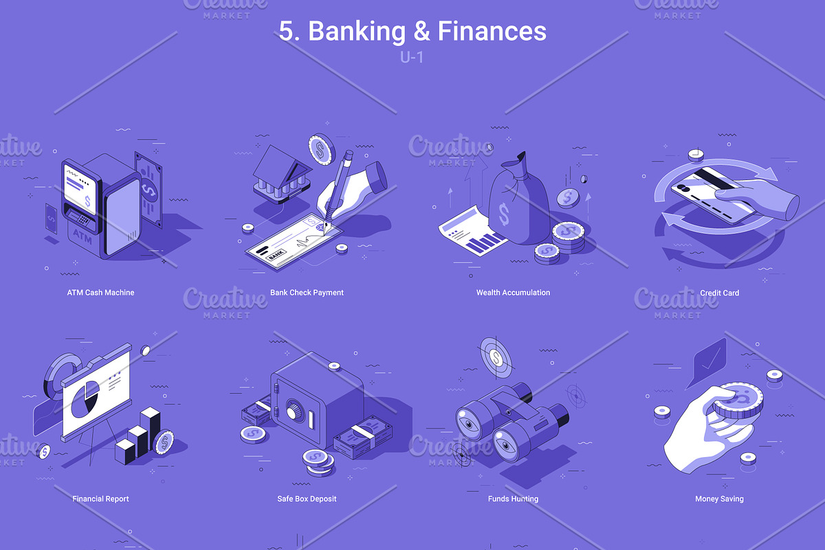 Isometric Icons v.3 (240 Icons), an Object Illustration by Andrew Kras Design (Photo 11 of 21)