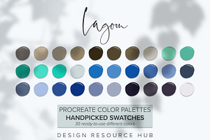 Lagoon Procreate Palette