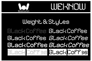 Black Coffee font, a Font by weknow (Thumbnail 8 of 8)