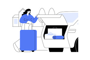 Ready to go isolated cartoon vector, a Person Illustration by Visual Generation