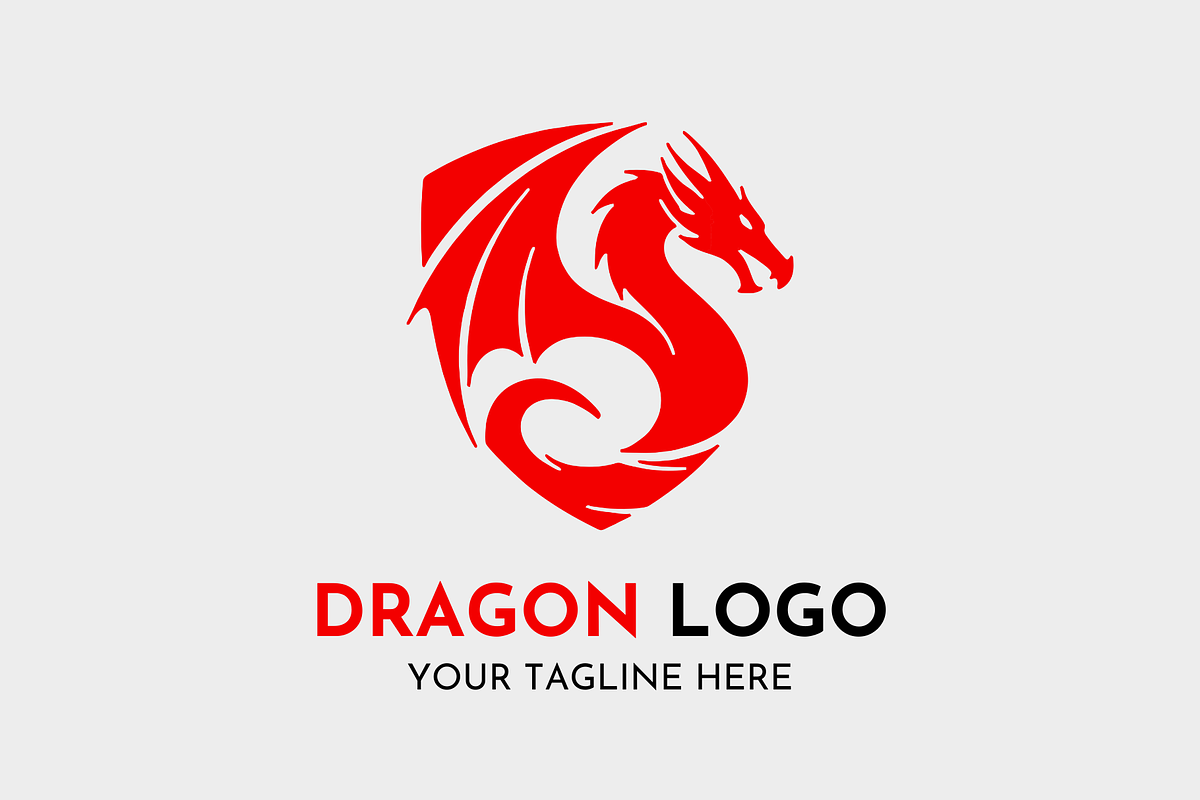Dragon Powerful Emblem Logo Design, a Branding & Logo Template by Megafox Studio (Photo 2 of 2)