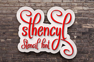 Sthencyl, a Script Font by Digital Typeface Studio