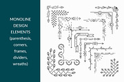 Vector line design elements' set, an Object Graphic by SpaceNymph (Thumbnail 6 of 7)