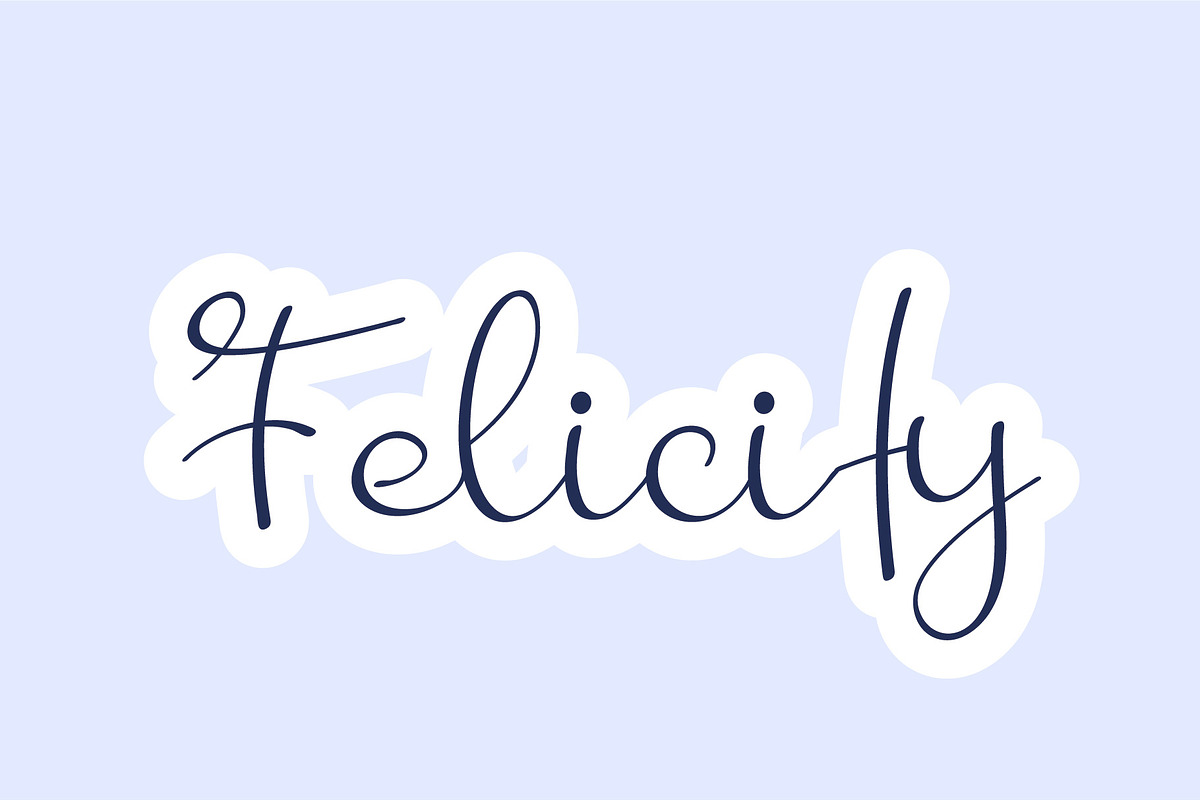 Felicity - Handwritten Font, a Script Font by Fonteca