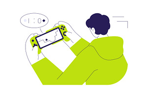 Gaming controller for smartphone, a Technology Illustration by Visual Generation