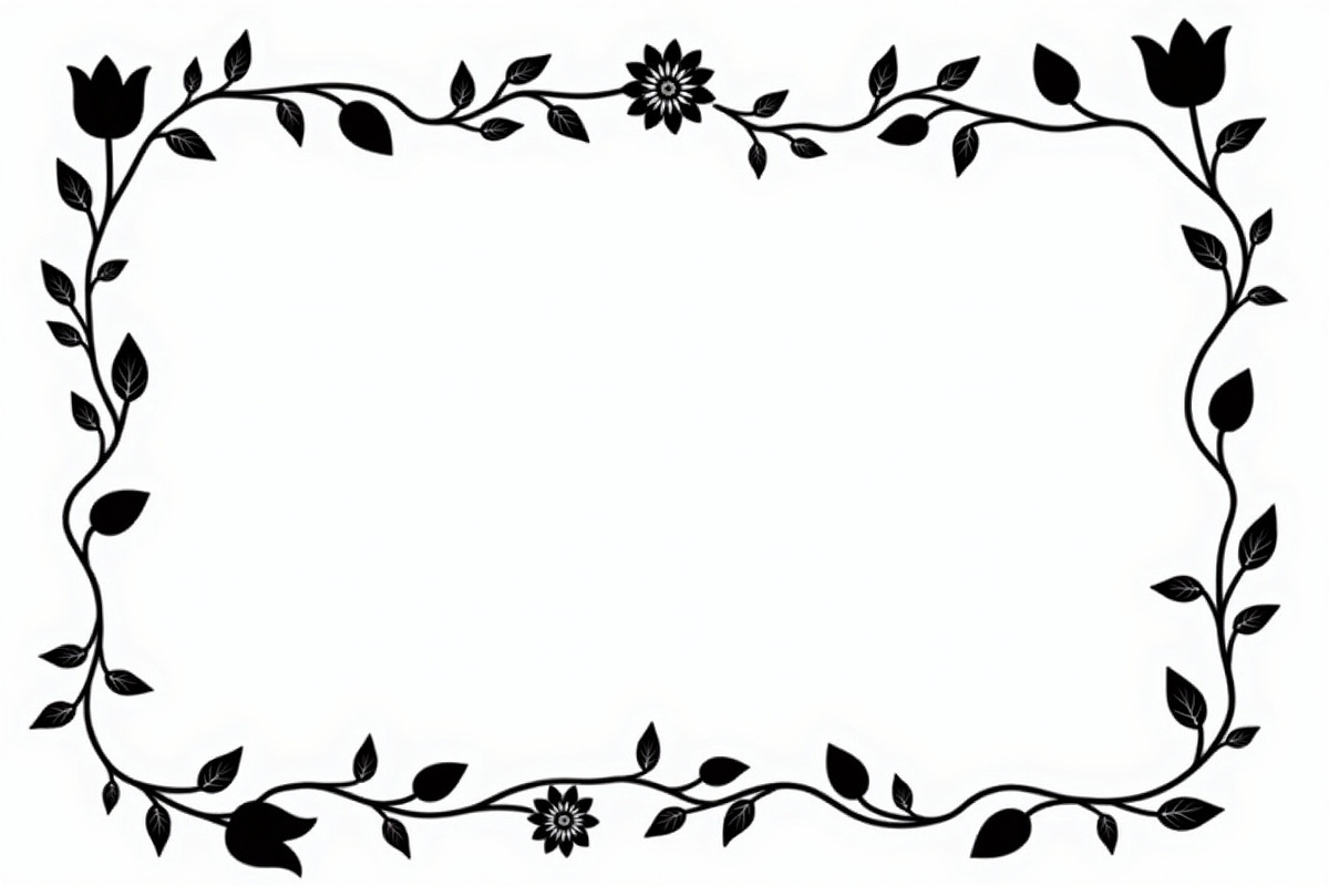 Hand Drawn Floral Border Set, an Illustration by BIPLOB EXPERT (Photo 8 of 10)