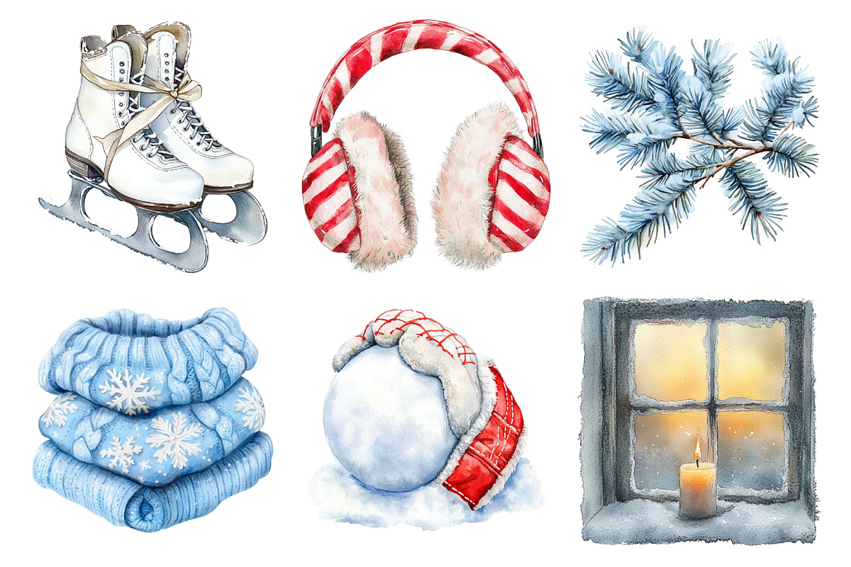 Chilly Christmas Day Clipart, an Illustration by Daily.Designs (Photo 2 of 5)