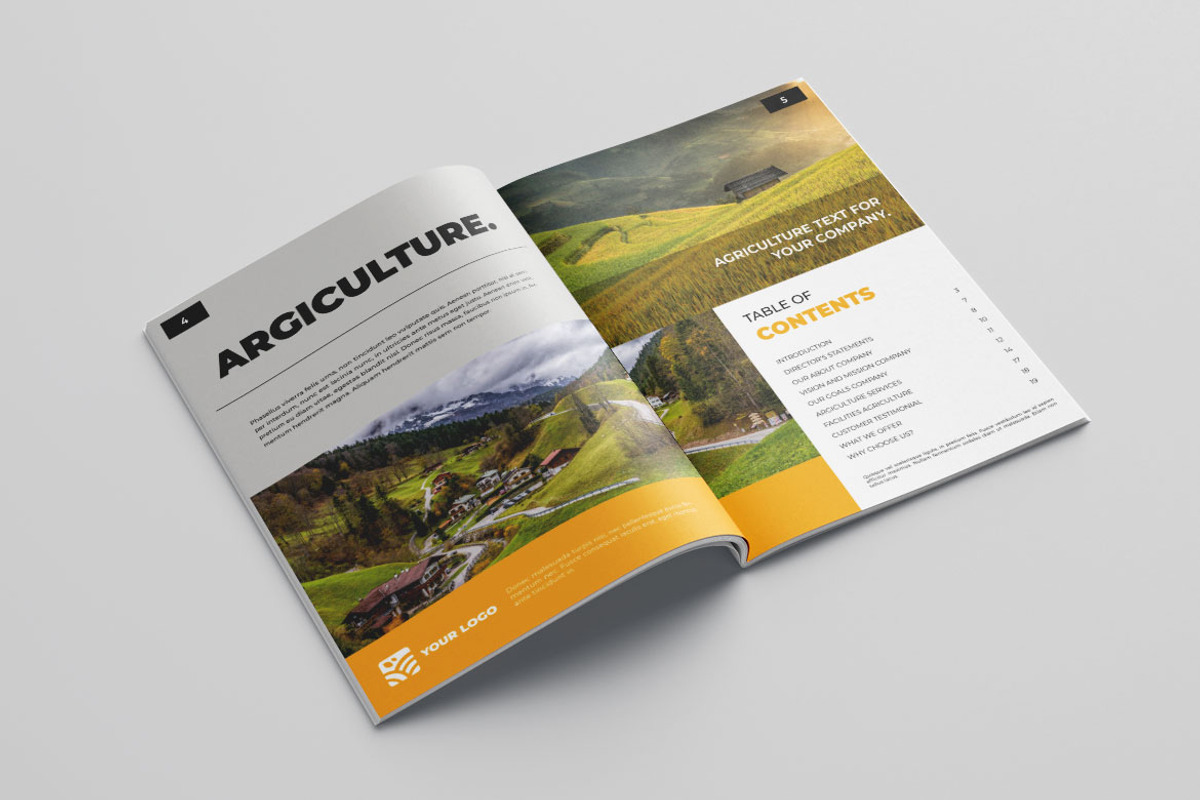 Agriculture Brochure Vol.1, a Brochure Template by Bewalrus Studio (Photo 4 of 11)