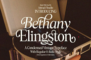 Bethany Elingston, a Serif Font by Attract Studio (Thumbnail 1 of 17)