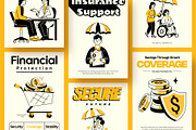 Insurance Drawing Illustration, a Solid Icon by Vectors Market (Thumbnail 3 of 9)