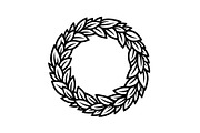 Leaf Laurel Wreath Frame Bundle, an Illustration by Gaye Art (Thumbnail 16 of 51)