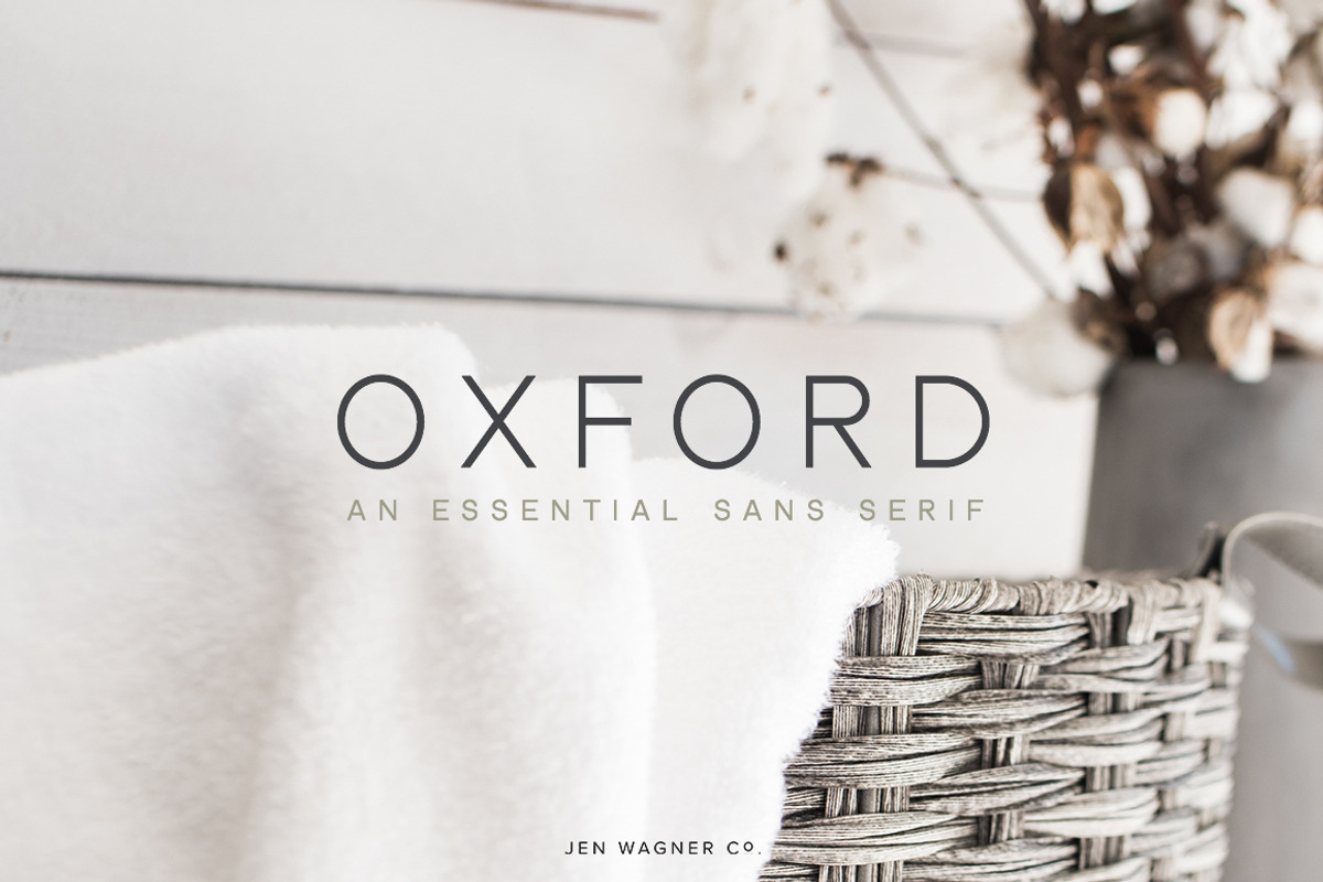 Oxford | Minimal Sans Serif, a Sans Serif Font by Jen Wagner Co (Photo 10 of 10)