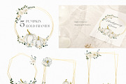 White & Gold Watercolor Pumpkins, a Texture Illustration by Backyard Rose (Thumbnail 9 of 11)