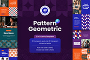Pattern Geometric Canva Template, a Social Media Template by Brandearth RRGraph (Thumbnail 1 of 8)