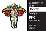 Sublimation design Bull | cow skull, an Object Graphic by KundolaArt (Thumbnail 6 of 15)