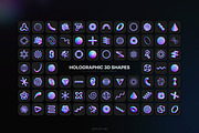 Holographic 3D shapes collection, an Object Graphic by Samolevsky (Thumbnail 13 of 13)