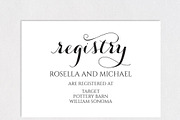 Registry Cards Editable SHR457, an Invitation Template by Shafura_Wedding (Thumbnail 3 of 5)