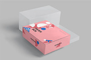 Wide Rectangular Paper Box Mockups, a Packaging Mockup by megostudi0 (Thumbnail 3 of 7)