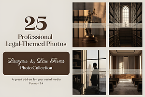 25 Professional Legal-Themed Photos, a Social Media Template by Ink Gallery