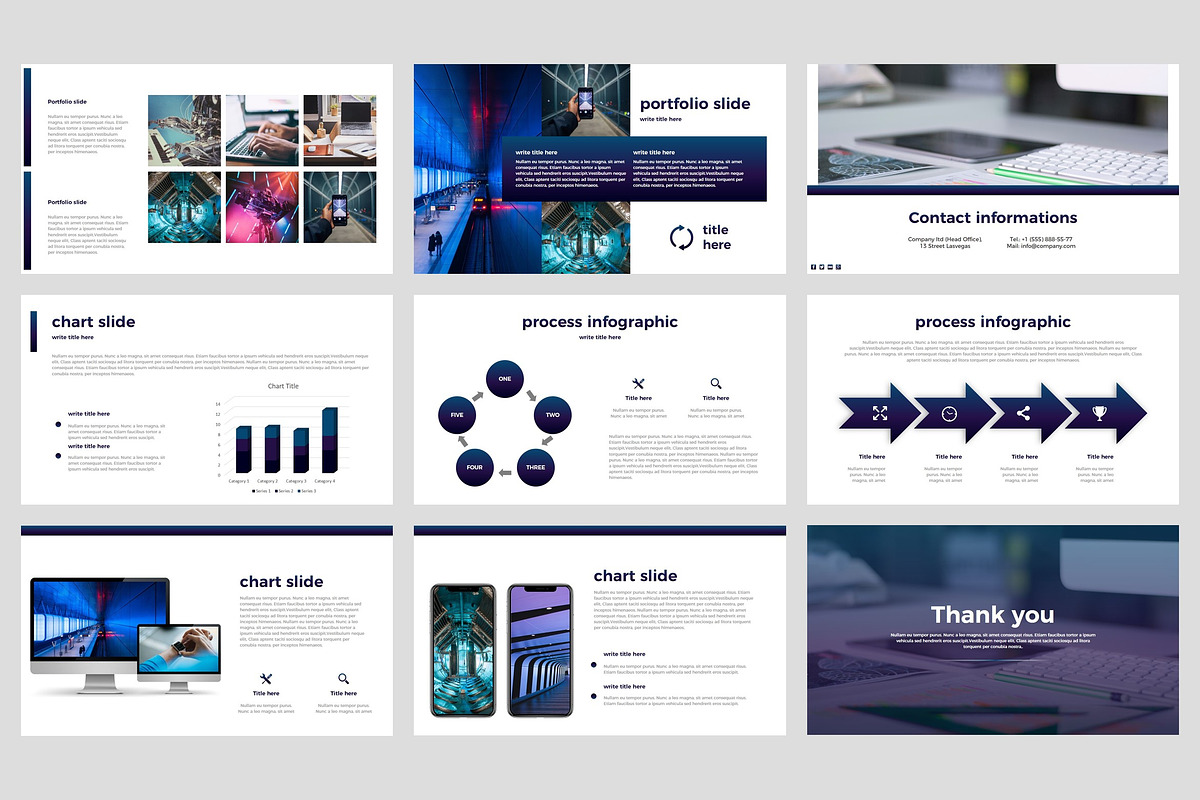 Tech - Technology PowerPoint, a Presentation Template by StringLabs