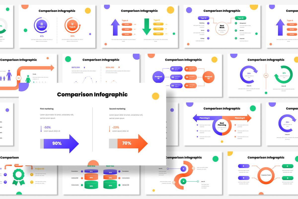 Comparison Infographic Keynote, a Presentation Template by Antstheme