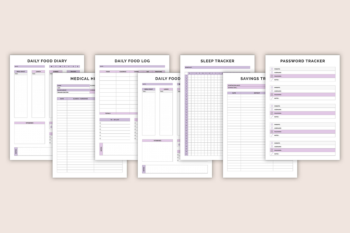 Digital Daily Planner Bundle, a Stationery Template by DesignByStore (Photo 2 of 3)