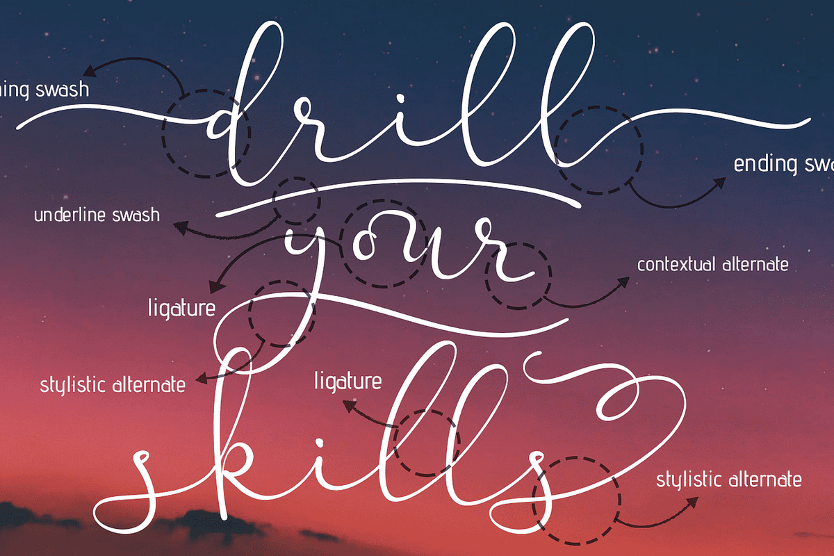 Blooming Valerian Font, a Handwritten Font by Letterhanna Studio (Photo 11 of 19)