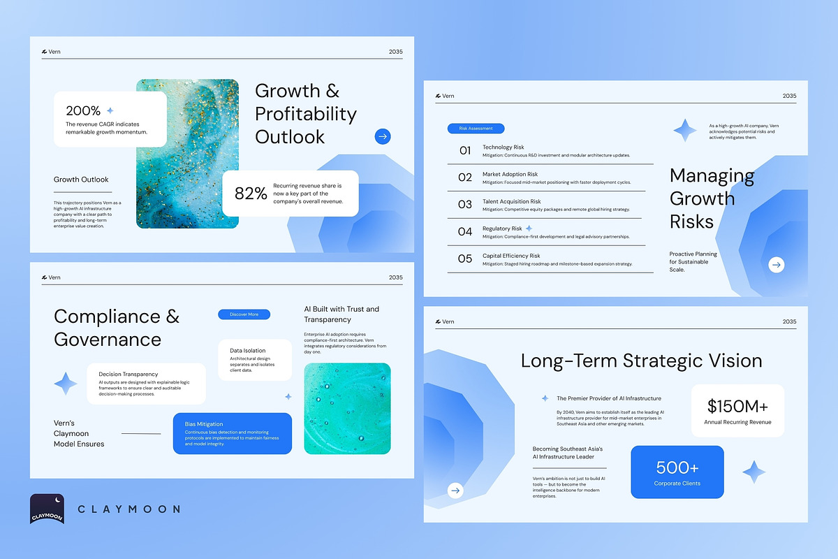 AI Pitch Deck Modern Presentation, a Presentation Template by Claymoon Lab (Photo 5 of 7)