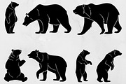 Bear Silhouette SVG, an Animal Illustration by newminddesign (Thumbnail 1 of 3)