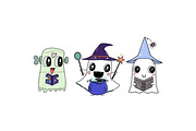 Retro Groovy Baby Ghost, a Seasonal Illustration by Sense Library (Thumbnail 9 of 9)