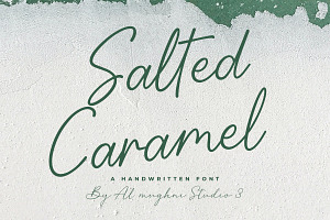 Salted Caramel, a Handwritten Font by Barra & Beryl Co.