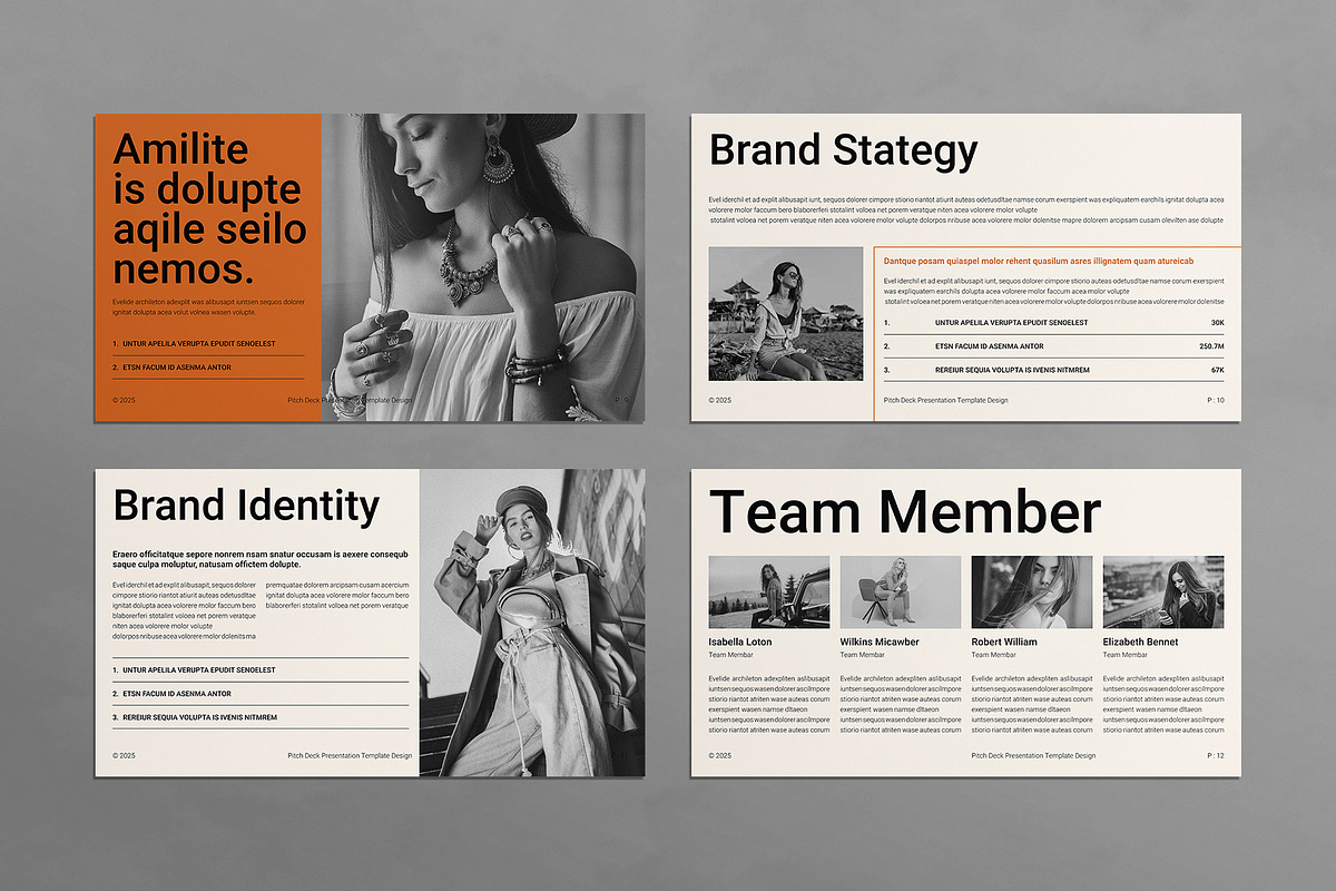 Pitch Deck Presentation Template, a Presentation Template by E-Type (Photo 4 of 5)