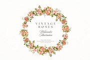 Vintage roses, a Decorative Illustration by AnnelyBlooms (Thumbnail 4 of 7)